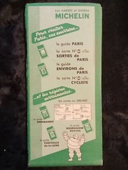Michelin – 1967 – Foldable & Reversible Sheet Map 96 – Environs De Paris France