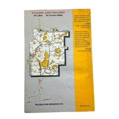 FISHING HOT SPOTS in NORTH CENTRAL WISCONSIN • BOULDER JUNCTION AREA © 1988