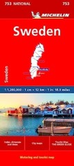 Sweden – Michelin National Map 753 by Michelin (Sheet map, folded)