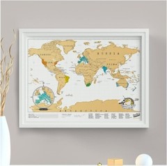 Luckies of London | Scratch Map Original Travel Size | Scratch Off World Map