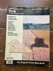 ADC York County PA 8th Edition Street Map Book Atlas Vintage