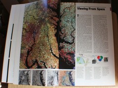 1985 National Geographic Atlas of North America Large Format Slipcover Magnifier