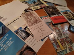 maps LOT OF EPHEMERA guides Prague castle PRAHA 1990’s hotel Pamphlets Tourist