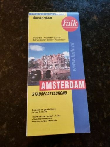 Falk City Map AMSTERDAM Netherlands Holland 