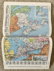 Vtg. 1992 Rand McNally US Road Atlas Color Highway Maps w/ Canada Mexico 96 page