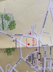 Vintage ‘Gems Gallery’ Map – ‘Map The Ultimate Thailand’ Bangkok Phuket Thailand
