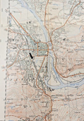 Vintage, 1:25,000 ordnance survey map, Sheet 12 PERTH RHYND ST MADOES 1954