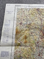 OS quarter inch map sheet 13 The Midlands 1968