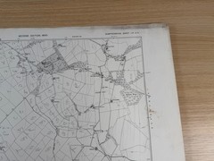 Antique 1900 Ordnance Survey Map Dumfriesshire LVI SE Mouswald Ruthwell 6 Inch