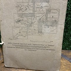Rare 1946 Vintage Ordnance OS Map 2 Great Britain Scotland SW 4thEdition Mancave