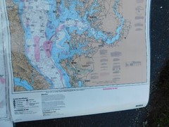 Vintage 1990’s Captain Segull’s Maps Cape May Chesapeake Bay & North Carolina