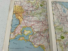 BP Road Map Victoria 1963 Australia Vintage state Melbourne booklet RARE Aussie