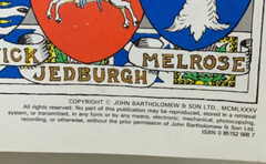 Map of England and Wales, Verso Scotland, John Bartholomew 1971 VGC
