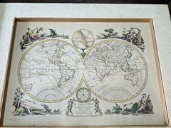 Il Mappamondo o sia Descrizione Generale del Globo 1774 Reprint 1971 World Map