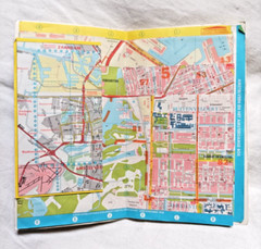 AMSTERDAM Vintage FalkPlan City Map, patent-folded
