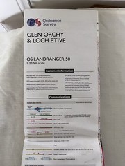 Ordnance Survey Map Glen Orchy Loch Etive OS Landranger No 50 & Mobile Download