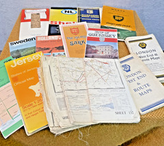 Vintage Ordnance Survey Shell Michelin BP AA British Road Travel Maps Bundle x33