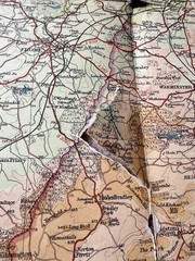 Bartholomew’s Map N Somerset Bristol Bath Vintage 40s 1946 Paper ½” Free Post UK