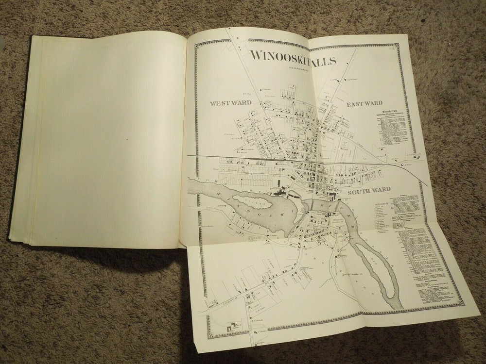 Vintage 1971 Atlas of Chittenden County Vermont by Tuttle Co Japan Book