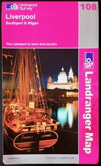 Ordnance Survey Landranger Map 108: Liverpool, Southport & Wigan (2002).