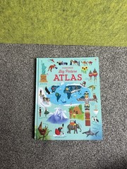 Usborne Big Picture Atlas kids 15 illustrated maps wildlife oceans landmarks
