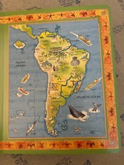 The Usborne Jigsaw World Atlas: With Six Picture Map Jigsaw Puzzles