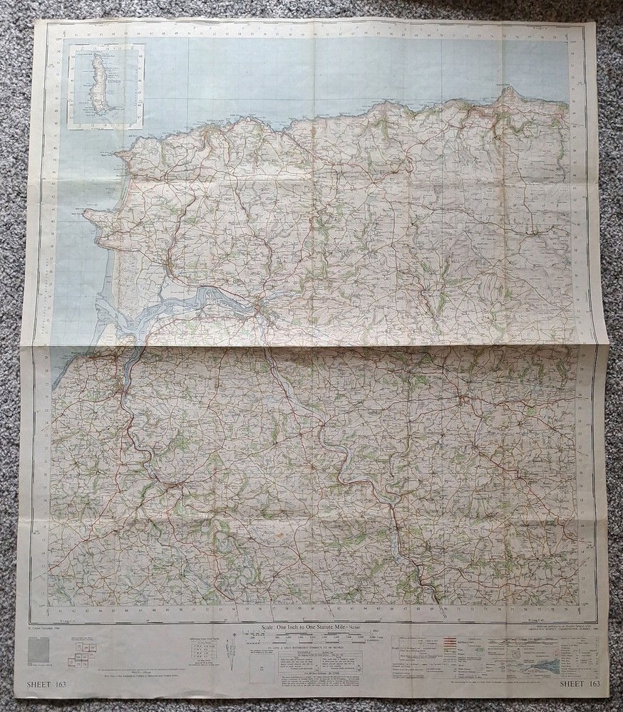 Ordnance Survey Map Of Barnstaple Sheet 163