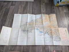 England- South Wales Official ROYAL AIR FORCE EDITION – Sheet 7- Cloth Map 1935