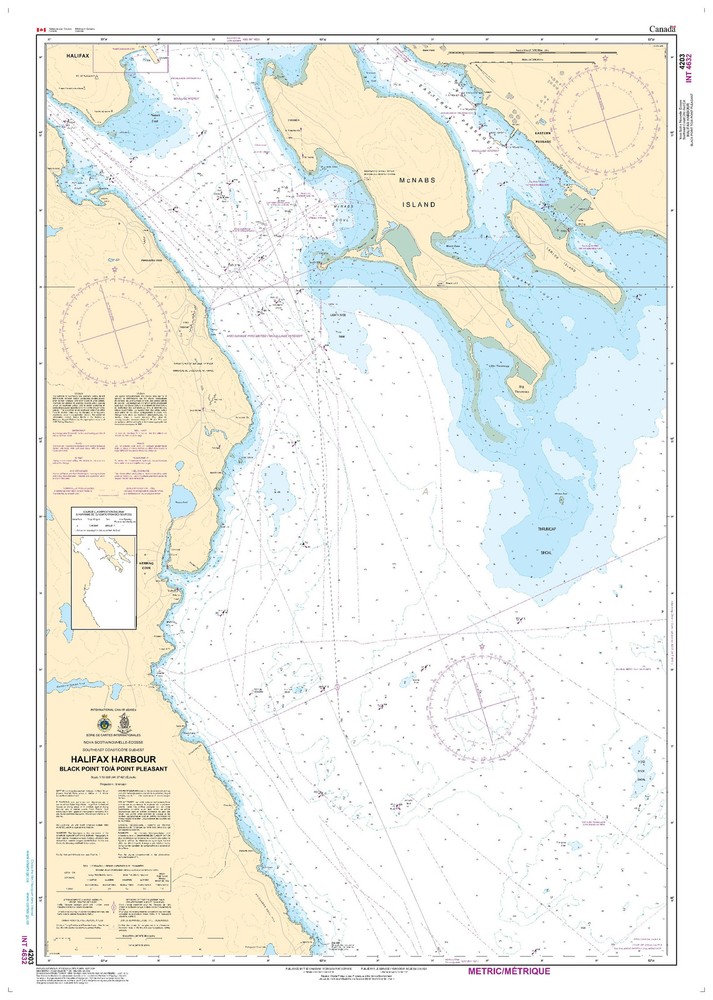 Halifax Harbour: Black Point to / à Point Pleasant | CHS Chart 4203 (48 x 34)