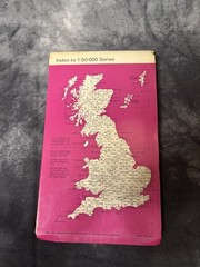 Vintage 70s Ordnance Survey First Series Pink Cover Map 173 Swindon & Devizes