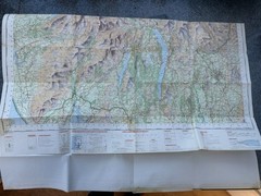 Ordnance Survey Tourist Map Lake District 1970, rare cover with Ashness Bridge
