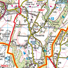 (G65) Map of Bromley BR Postcode Sectors, Poster of Bromley Postcodes
