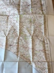1937 Ordnance Survey One Inch Fifth Edition Cloth Map 139 Sidmouth & Lyme Regis