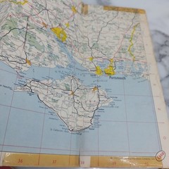 6 Road Maps of England Wales & Scotland. Vintage Esso Map Collection. 1958 / 9.