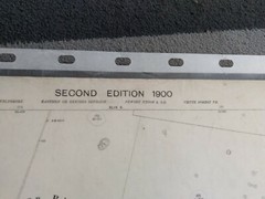 4 X Ordnance Survey 1:2500 Laminated Sheets, Hampshire, 1900, 1900, 1924 & 1925