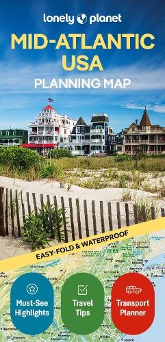 John Garry Lonely Planet Mid-Atlantic USA Planning Map (Map) Map