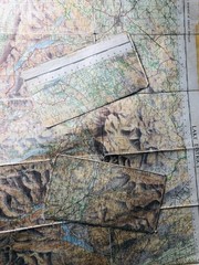 Map The Lakes some damage Vintage ra