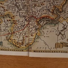 Tudor map of Cumberland by John Speed
