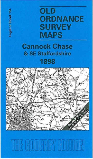 Cannock Chase & SE Staffordshire 1898 One Inch Sheet 154 by John Boynton