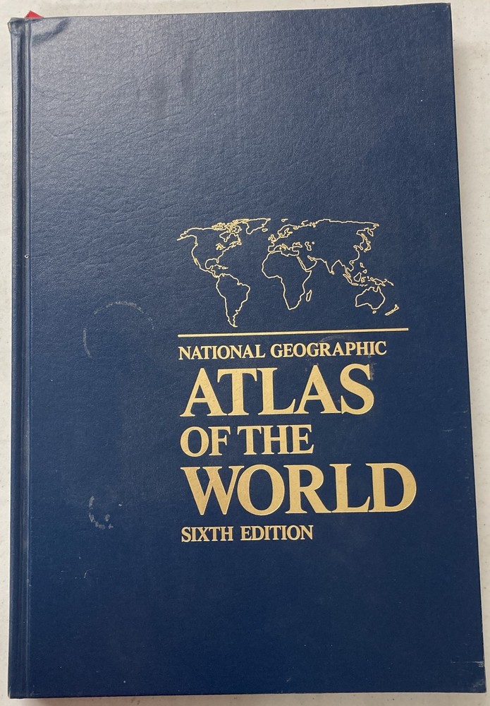 National Geographic Atlas of the World, Sixth Edition, 1990, HB, VG, 260324