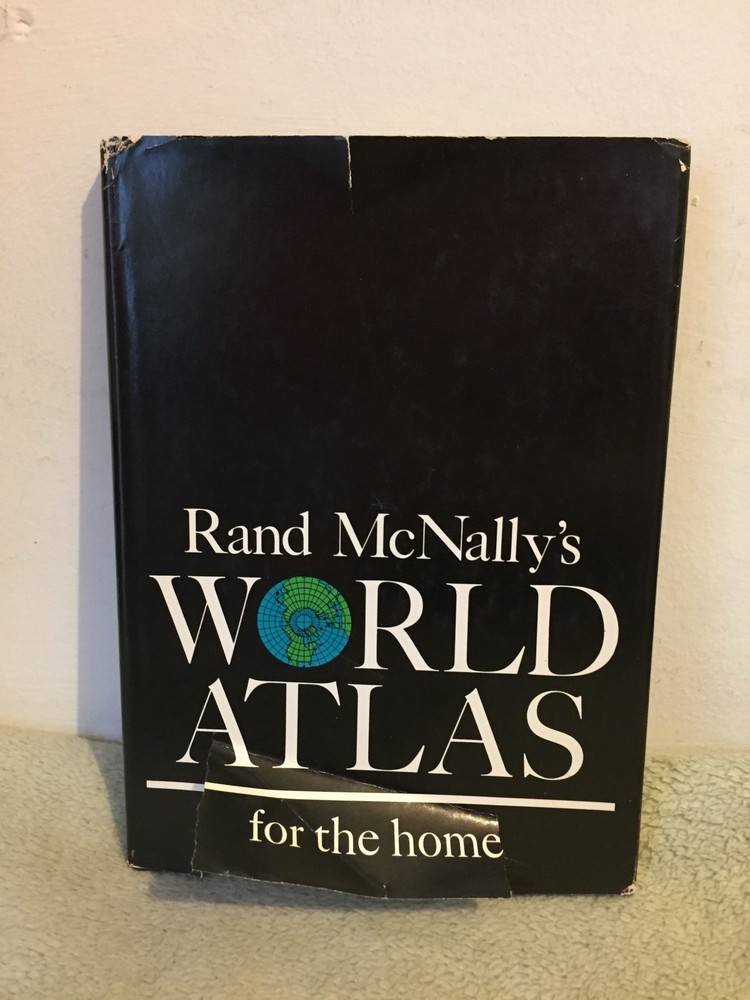 Rand McNally’s World Atlas For The Home (1965) HCDJ