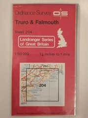 OS 1:50,000 Landranger Sheet 204 Truro & Falmouth, 1984