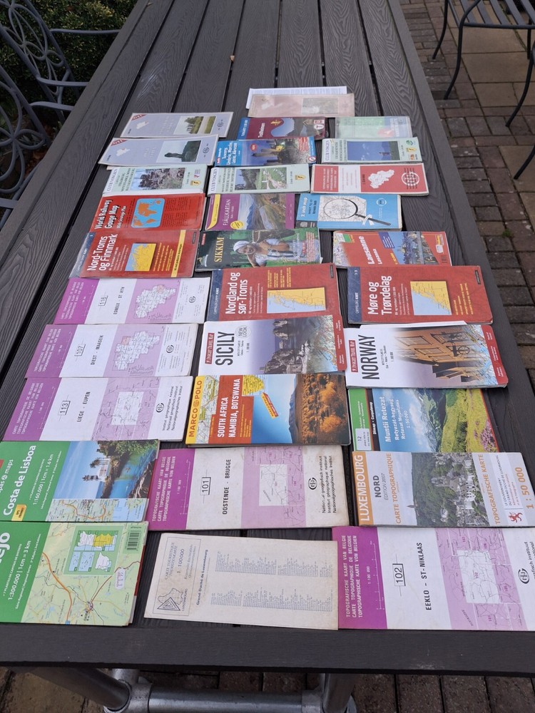 World Travel Maps Joblot 31 Various Countries