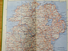 JOB LOT OF 12 VINTAGE 1960’S IRISH ROAD MAPS, GUIDES, 1955 AA BOOK CALTEX / ESSO