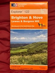 OS,Ordnance Survey, Explorer map Sheet 122, Brighton & Hove