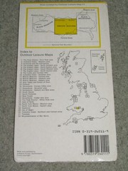 OS Ordnance Survey Outdoor Leisure 11 Brecon Beacons National Park Central, 1986