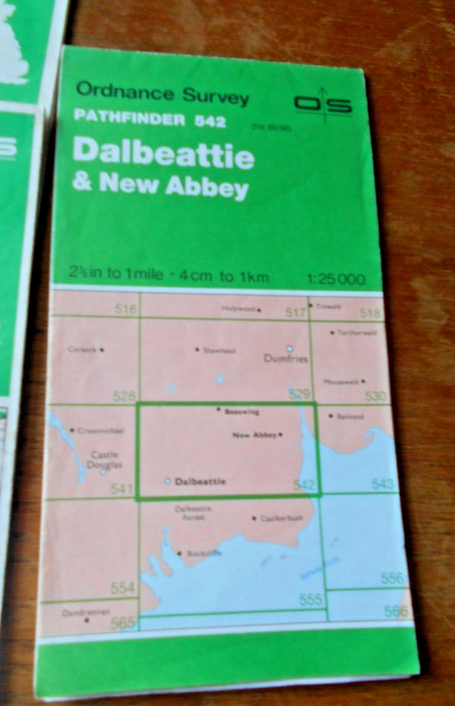 Ordnance Survey 1:25000 Pathfinder Scotland and North England maps No 0 – 599