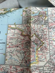 Vintage NATIONAL GEOGRAPHIC 1962 MAP US Washington To Boston 25” X 38” Ex++