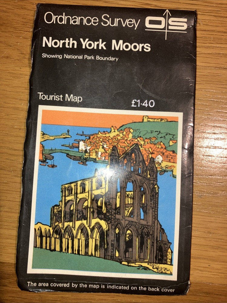 Vintage Ordnance Survey Tourist Map North York Moors 1979 Map