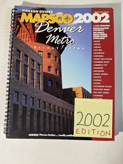 Pierson Guides Mapsco 2002 Denver Regional Street Atlas